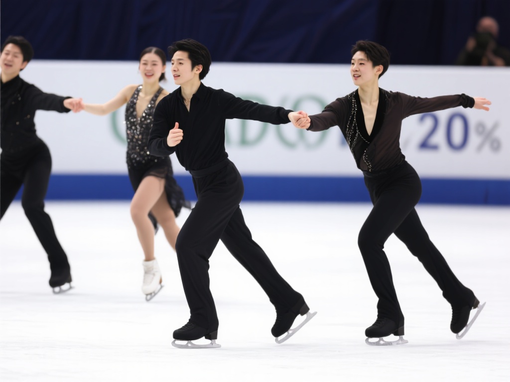 日本双人组合短节目夺冠 此外,他们在短节目中的失误率极低,几乎做